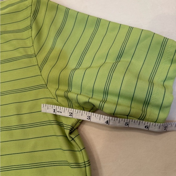 Nike Golf Boys’ Green Striped Polo Shirt Size XL - Picture 6 of 7